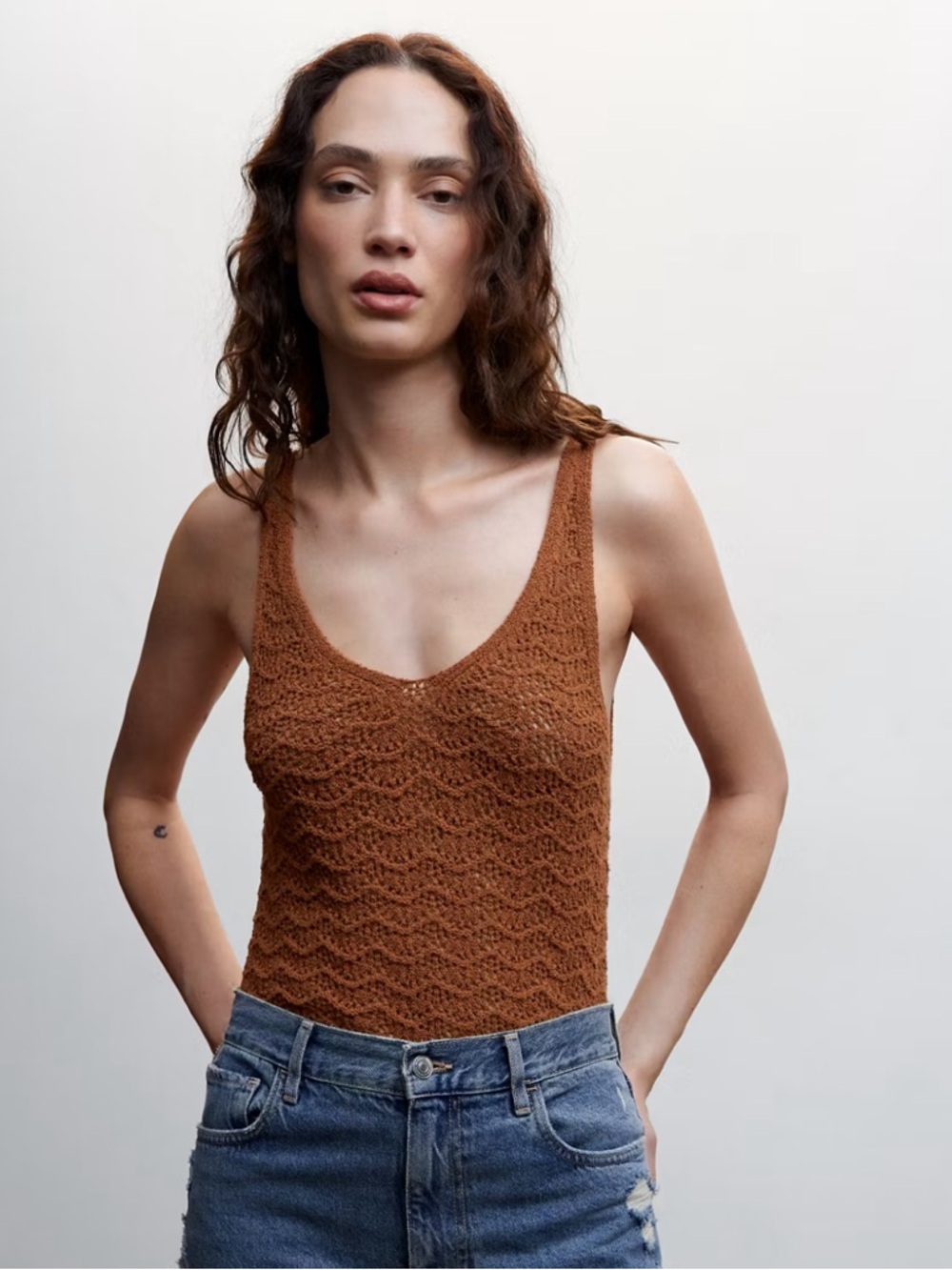 Mango Knit Tank Top - Picture 2 of 5